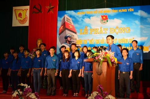 Ban Thường vụ tỉnh Đoàn phát động cuộc thi "Viết Thư gửi chiến sỹ Trường Sa" và khai mạc "Ngày hội Tuổi trẻ Hưng Yên vì biển đảo quê hương"