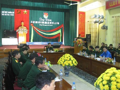 Tọa đàm thanh niên với chủ đề "Kỷ luật Quân sự và hành động của Tuổi trẻ lực lượng vũ trang tỉnh"
