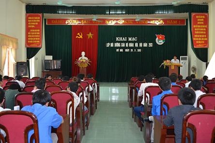 Huyện Đoàn Mỹ Hào khai giảng  Lớp bồi dưỡng cán bộ Đoàn, Hội, Đội