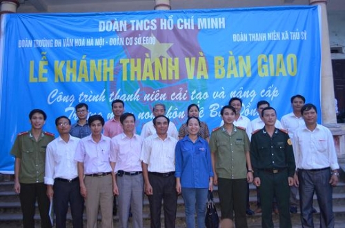 Khánh thành và bàn giao công trình thanh niên: cải tạo và nâng cấp trường mầm non thôn Lê Bãi Đồng – xã Thủ Sỹ - Tiên Lữ