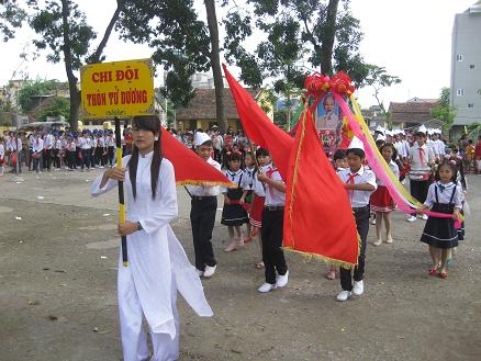 Đoàn xã Lý Thường Kiệt tổ chức Hội thi nghi thức Đội năm 2013