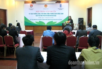 Khai mạc Hội thảo tập huấn tuổi trẻ ứng phó với biến đổi khí hậu