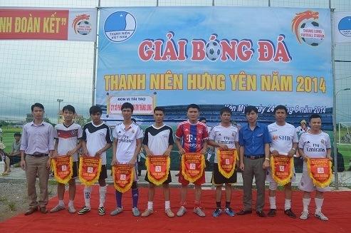 Khai mạc giải bóng đá thanh niên chào mừng Đại hội Hội Liên hiệp thanh niên Việt Nam tỉnh Hưng Yên năm 2014