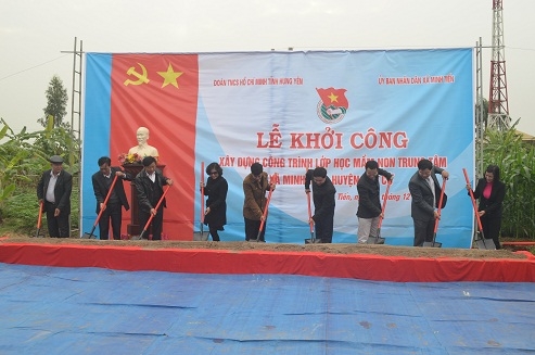 Ban Thường vụ tỉnh Đoàn khởi công Công trình thanh niên cấp tỉnh năm 2014