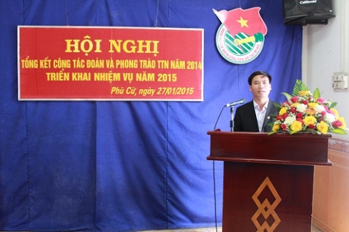Phù Cừ, tổng kết công tác Đoàn, Hội và phong trào TTN năm 2014, triển khai nhiệm vụ năm 2015