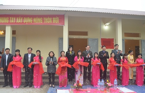 Ban Thường vụ tỉnh Đoàn khánh thành Công trình thanh niên cấp tỉnh Lớp mầm non trung tâm xã Minh Tiến