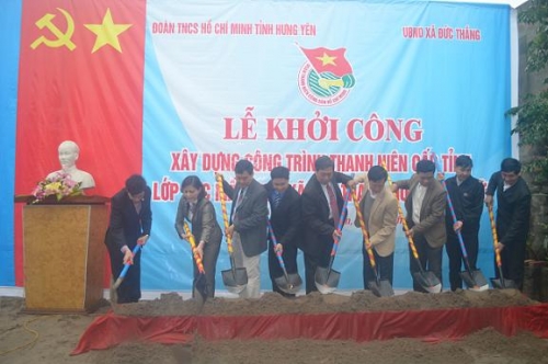 Ban Thường vụ tỉnh Đoàn khởi công Công trình thanh niên cấp tỉnh  chào mừng Đại hội Đảng các cấp nhiệm kỳ 2015 – 2020