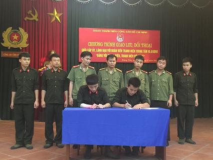 Chi Đoàn PX14 Công an tỉnh tổ chức giao lưu, đối thoại giữa cấp ủy, lãnh đạo đơn vị