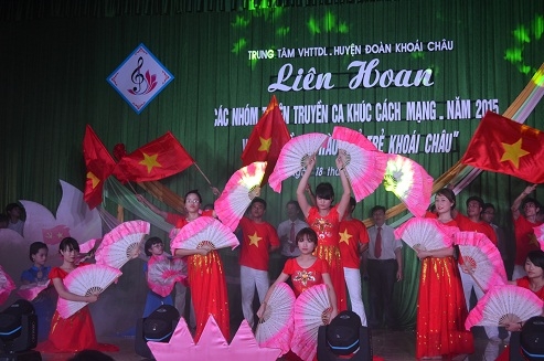 Khoái Châu liên hoan nhóm tuyên truyền ca khúc cách mạng