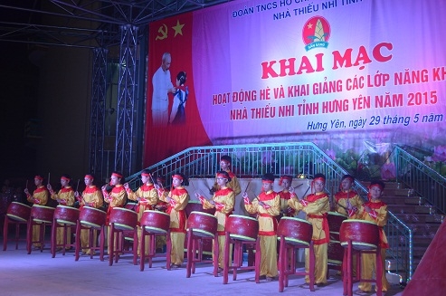 khai mạc hoạt động hè và khai giảng các lớp năng khiếu Nhà thiếu nhi tỉnh năm 2015