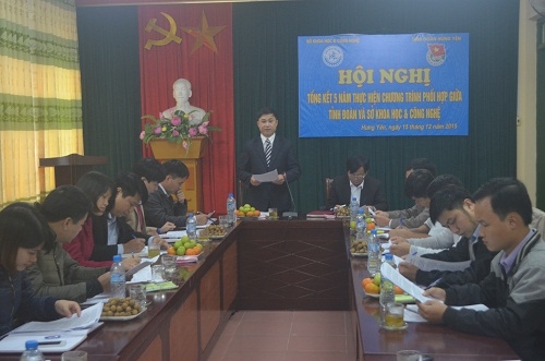 Tỉnh Đoàn – Sở Khoa học và công nghệ Tổng kết 5 năm chương trình phối hợp ứng dụng tiến bộ khoa học và công nghệ vào sản xuất và đời sống giai đoạn 2011 – 2015