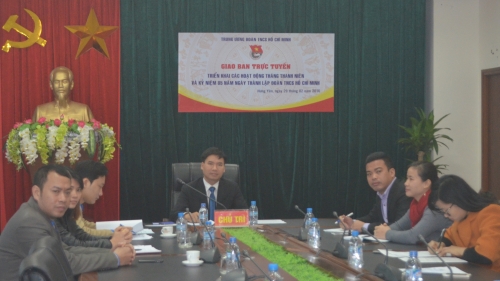 Tỉnh Đoàn dự giao ban trực tuyến Tháng Thanh niên năm 2016