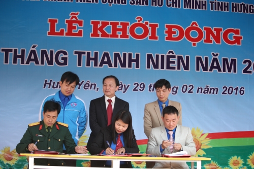 Ban Thường vụ tỉnh Đoàn Hưng Yên tổ chức  Lễ khởi động Tháng Thanh niên năm 2016