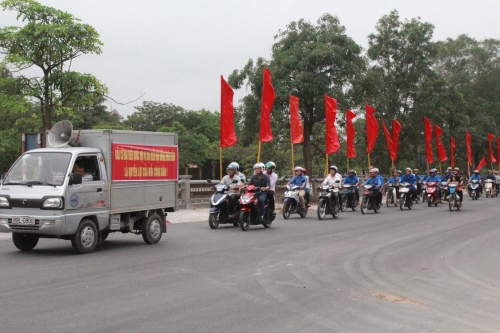 Huyện Đoàn Phù Cừ ra quân tuyên truyền bầu cử đại biểu Quốc hội và  Hội đồng nhân dân các cấp nhiệm kỳ 2016 - 2021