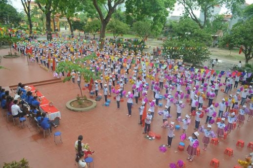 Hội đồng Đội huyện Khoái Châu tổ chức Ngày hội  “Công nhận chuyên hiệu Rèn luyện đội viên”  chào mừng 75 năm ngày thành lập Đội TNTP Hồ Chí Minh