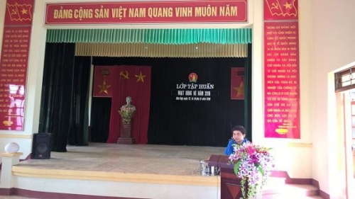 Huyện đoàn Kim Động tổ chức tập huấn nghiệp vụ hoạt động hè năm 2016.