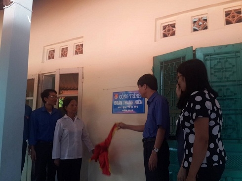 Huyện đoàn Yên Mỹ khánh thành và bàn giao nhà nhân ái