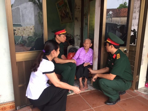 Đoàn thanh niên Bộ Chỉ huy quân sự tỉnh tổ chức chương trình tình nguyện hè năm 2017