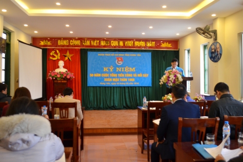 Ban Thường vụ Tỉnh đoàn tổ chức kỷ niệm 50 năm cuộc Tổng tiến công và nổi dậy Xuân Mậu Thân 1968