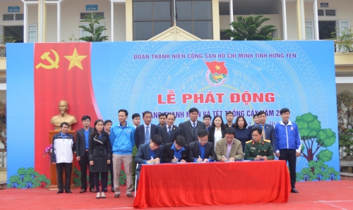 Ban Thường vụ Tỉnh đoàn phát động Tháng Thanh niên và Tết trồng cây Xuân Mậu Tuất năm 2018