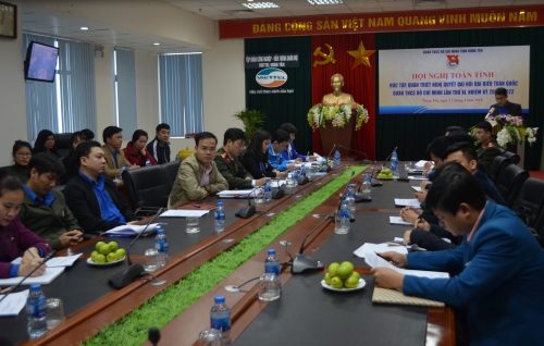 Tỉnh đoàn tổ chức hội nghị toàn tỉnh học tập trực tuyến Nghị quyết  Đại hội Đoàn toàn quốc lần thứ XI, nhiệm kỳ 2017 – 2022