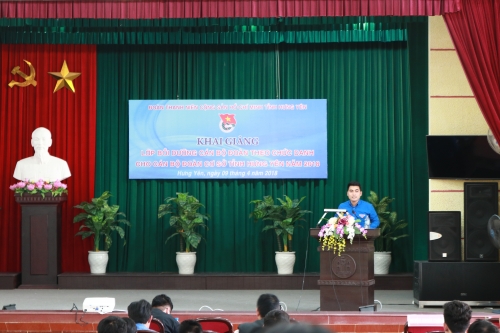 Khai giảng Lớp bồi dưỡng cán bộ Đoàn theo chức danh cho Bí thư Đoàn cấp cơ sở năm 2018