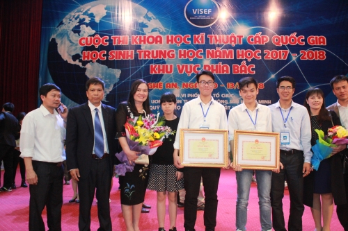 Hưng Yên giành 2 giải tại Cuộc thi khoa học, kỹ thuật cấp quốc gia học sinh trung học khu vực phía Bắc