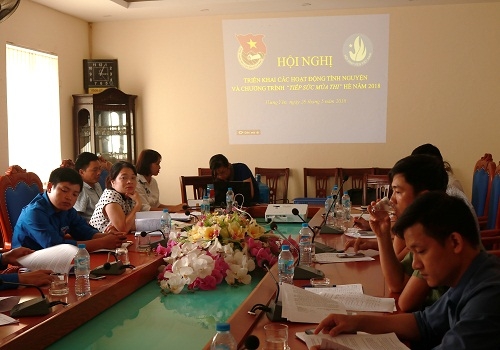 Hội nghị họp thống nhất triển khai các nội dung chiến dịch thanh niên, học sinh, sinh viên tình nguyện và triển khai Chương trình Tiếp sức mùa thi hè năm 2018