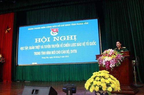 Hội nghị học tập, quán triệt và tuyên truyền  về Chiến lược bảo vệ Tổ quốc trong tình hình mới  cho cán bộ, đoàn viên thanh niên