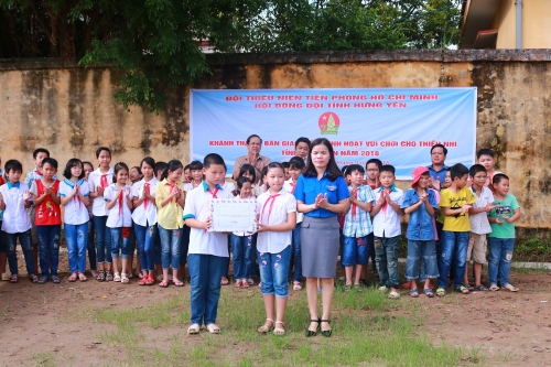 Khánh thành điểm sinh hoạt vui chơi cho thiếu nhi xã Nhân La