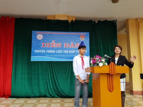 HUYỆN ĐOÀN TIÊN LỮ HƯỞNG ỨNG NGÀY PHÁP LUẬT NƯỚC  CỘNG HÒA XÃ HỘI CHỦ NGHĨA VIỆT NAM